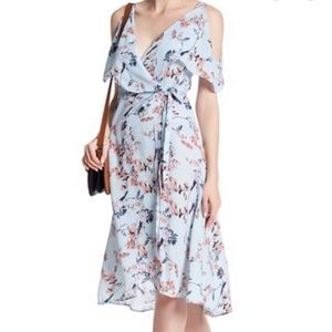 [spirit of grace] floral wrap dress